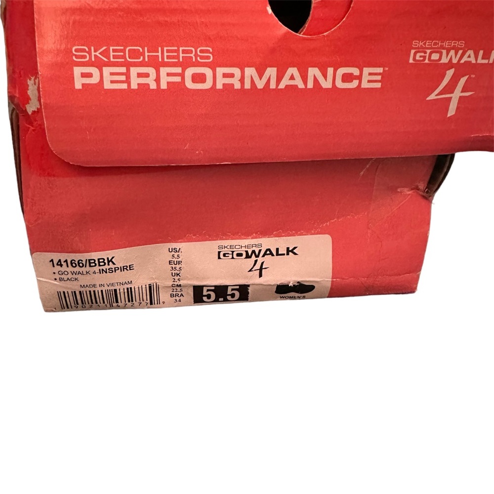 Skechers Performance Women’s Go 4 Inspire Black Slip On Walking Shoe Size 5 - Picture 2 of 13
